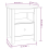 VidaXL (White, 1) vidaXL 1/2x Solid Wood Pine Bedside Cabinet Wooden Side Table Multi Colours 5