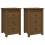 VidaXL (honey brown, 2) vidaXL 1/2x Solid Wood Pine Bedside Cabinet Side Table Cabinet Multi Colours 3