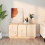 VidaXL (brown) vidaXL Solid Wood Pine Sideboard Storage Cabinet Shelf Cupboard Multi Colours 8