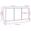 VidaXL (brown) vidaXL Solid Wood Pine Sideboard Storage Cabinet Shelf Cupboard Multi Colours 10