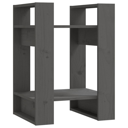 VidaXL (grey) vidaXL Solid Wood Pine Book Cabinet/Room Divider Storage Rack Multi Colours 2