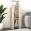 VidaXL (brown) vidaXL Solid Wood Pine Book Cabinet/Room Divider Storage Shelf Multi Colours 7