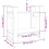 VidaXL (grey) vidaXL Solid Wood Pine Book Cabinet/Room Divider Storage Shelf Multi Colours 5