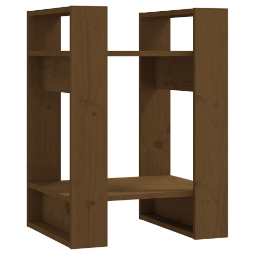 VidaXL (honey brown) vidaXL Solid Wood Pine Book Cabinet/Room Divider Storage Rack Multi Colours 2