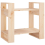 VidaXL (brown) vidaXL Solid Wood Pine Book Cabinet/Room Divider Storage Shelf Multi Colours 3