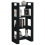 VidaXL (black) vidaXL Solid Wood Book Cabinet/Room Divider Book Shelf Bookcase Multi Colours 6