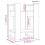 VidaXL (honey brown) vidaXL Solid Wood Pine Book Cabinet/Room Divider Storage Rack Multi Colours 9