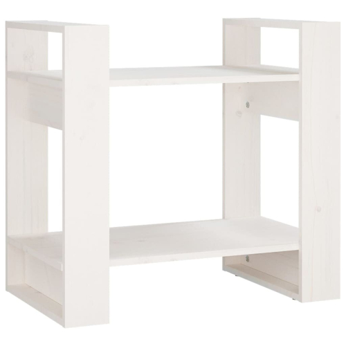 VidaXL (white) vidaXL Solid Wood Pine Book Cabinet/Room Divider Storage Shelf Multi Colours 2
