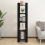VidaXL (black) vidaXL Solid Wood Pine Book Cabinet/Room Divider Storage Rack Multi Colours 4