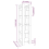 VidaXL (honey brown) vidaXL Solid Wood Pine Book Cabinet/Room Divider Storage Rack Multi Colours 5