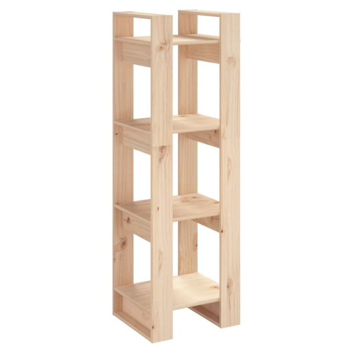 VidaXL (brown) vidaXL Solid Wood Pine Book Cabinet/Room Divider Storage Shelf Multi Colours 2