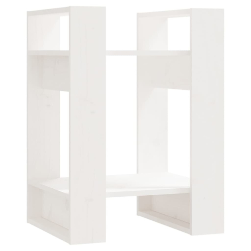 VidaXL (white) vidaXL Solid Wood Pine Book Cabinet/Room Divider Storage Rack Multi Colours 2