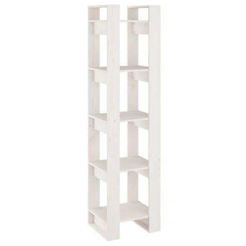 VidaXL (white) vidaXL Solid Wood Pine Book Cabinet/Room Divider Storage Rack Multi Colours 2