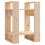VidaXL (brown) vidaXL Solid Wood Pine Book Cabinet/Room Divider Storage Rack Multi Colours 3