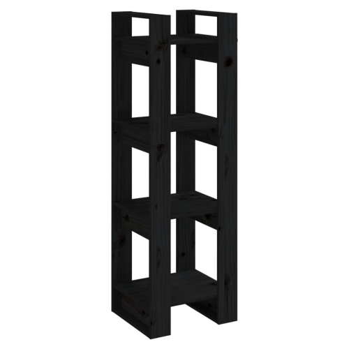 VidaXL (black) vidaXL Solid Wood Pine Book Cabinet/Room Divider Storage Shelf Multi Colours 2