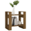 VidaXL (honey brown) vidaXL Solid Wood Pine Book Cabinet/Room Divider Storage Shelf Multi Colours 6