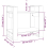 VidaXL (brown) vidaXL Solid Wood Pine Book Cabinet/Room Divider Storage Shelf Multi Colours 5