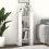 VidaXL (white) vidaXL Solid Wood Pine Book Cabinet/Room Divider Storage Shelf Multi Colours 7