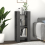 VidaXL (grey) vidaXL Solid Wood Pine Book Cabinet/Room Divider Storage Shelf Multi Colours 7