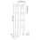 VidaXL (grey) vidaXL Solid Wood Pine Book Cabinet/Room Divider Storage Rack Multi Colours 9