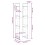 VidaXL (brown) vidaXL Solid Wood Pine Book Cabinet/Room Divider Storage Shelf Multi Colours 5