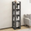 VidaXL (grey) vidaXL Solid Wood Pine Book Cabinet/Room Divider Storage Rack Multi Colours 4