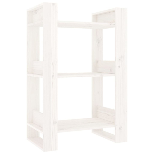 VidaXL (white) vidaXL Solid Wood Pine Book Cabinet/Room Divider Storage Rack Multi Colours 2