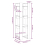 VidaXL (black) vidaXL Solid Wood Pine Book Cabinet/Room Divider Storage Shelf Multi Colours 5