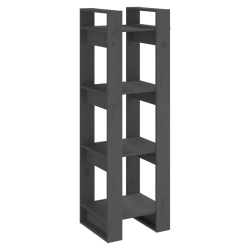 VidaXL (grey) vidaXL Solid Wood Pine Book Cabinet/Room Divider Storage Shelf Multi Colours 2