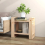 VidaXL (brown) vidaXL Solid Wood Pine Book Cabinet/Room Divider Storage Shelf Multi Colours 7