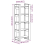 VidaXL (black) vidaXL Solid Wood Book Cabinet/Room Divider Book Shelf Bookcase Multi Colours 5