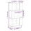 VidaXL (grey) vidaXL Solid Wood Pine Book Cabinet/Room Divider Rack Book Stand Multi Colours 5