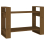 VidaXL (honey brown) vidaXL Solid Wood Pine Book Cabinet/Room Divider Bookcase Rack Multi Colours 3