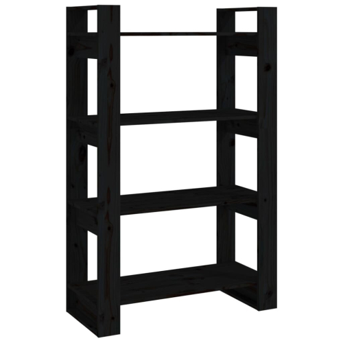 VidaXL (black) vidaXL Solid Wood Pine Book Cabinet/Room Divider Rack Book Shelf Multi Colours 2