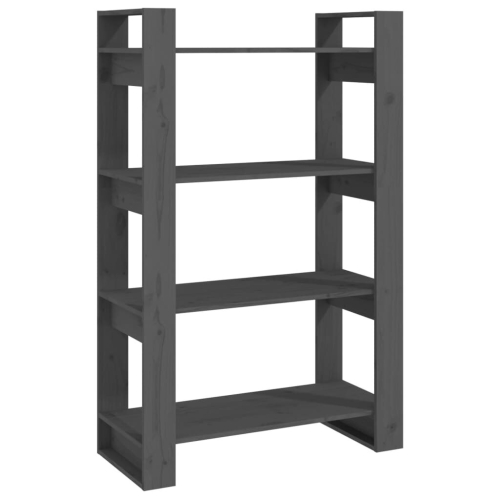 VidaXL (grey) vidaXL Solid Wood Pine Book Cabinet/Room Divider Rack Book Shelf Multi Colours 2