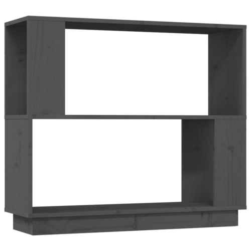 VidaXL (grey) vidaXL Solid Wood Pine Book Cabinet/Room Divider Rack Book Shelf Multi Colours 2