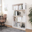 VidaXL (white) vidaXL Solid Wood Pine Book Cabinet/Room Divider Storage Rack Multi Colours 4