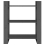 VidaXL (grey) vidaXL Solid Wood Pine Book Cabinet/Room Divider Storage Rack Multi Colours 6