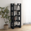 VidaXL (black) vidaXL Solid Wood Book Cabinet/Room Divider Book Shelf Bookcase Multi Colours 7