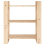 VidaXL (brown) vidaXL Solid Wood Pine Book Cabinet/Room Divider Storage Rack Multi Colours 6