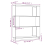 VidaXL (white) vidaXL Solid Wood Pine Book Cabinet/Room Divider Rack Book Shelf Multi Colours 9