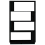 VidaXL (black) vidaXL Solid Wood Pine Book Cabinet/Room Divider Storage Rack Multi Colours 6