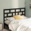 VidaXL (black, 141 x 4 x 100 cm) vidaXL Bed Headboard Bedroom Bed Header Decorative Headboard Solid Wood Pine 4