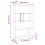 VidaXL (brown) vidaXL Solid Wood Pine Book Cabinet/Room Divider Storage Rack Multi Colours 4