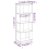 VidaXL (white) vidaXL Solid Wood Pine Book Cabinet/Room Divider Rack Book Stand Multi Colours 5