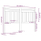 VidaXL (grey, 156 x 4 x 100 cm) vidaXL Bed Headboard Home Bedroom Decorative Bed Header Panel Solid Wood Pine 5