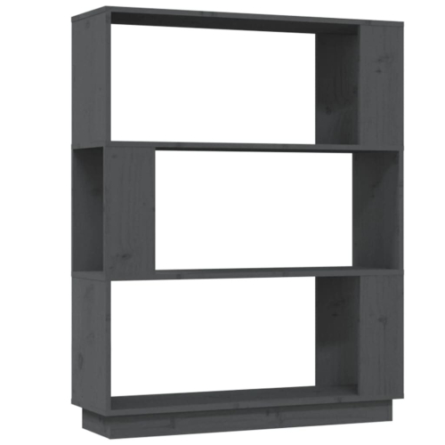 VidaXL (grey) vidaXL Solid Wood Pine Book Cabinet/Room Divider Rack Book Shelf Multi Colours 2