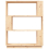 VidaXL (brown) vidaXL Solid Wood Pine Book Cabinet/Room Divider Rack Book Shelf Multi Colours 6