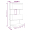 VidaXL (honey brown) vidaXL Solid Wood Pine Book Cabinet/Room Divider Storage Rack Multi Colours 5