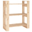VidaXL (brown) vidaXL Solid Wood Pine Book Cabinet/Room Divider Storage Rack Multi Colours 3